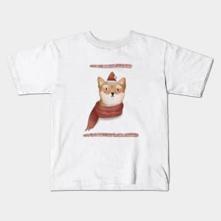 Shiba clause is coming to town Kids T-Shirt